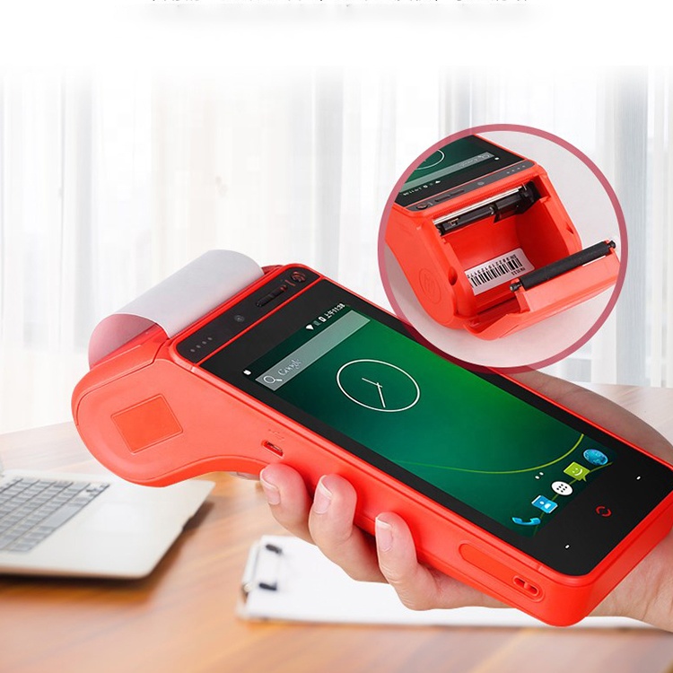 Urovo I9100 портативный КПК pos-система все в одном сенсорный экран 4g rfid nfc портативный умный pos-терминал с 58 мм термопринтером