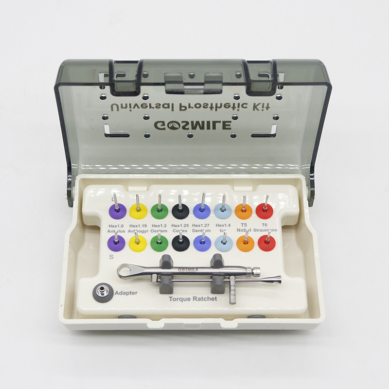 Machine or Manual Use Dental Implant Universal Mini Restoration Drivers Kit Ratchet Set