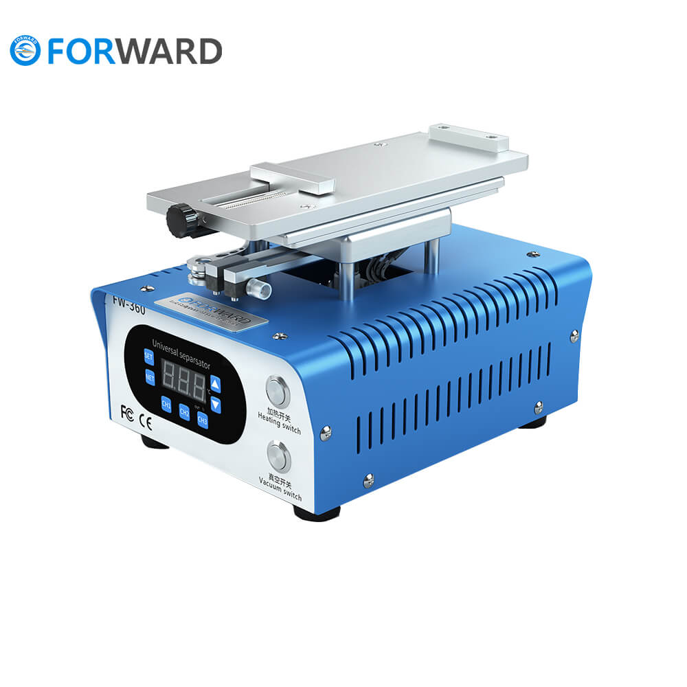 Вперед FW-360 вакуумный решётная очистка машина с 360 Поворотная платформа для мобильного телефона для починки стекла разделения