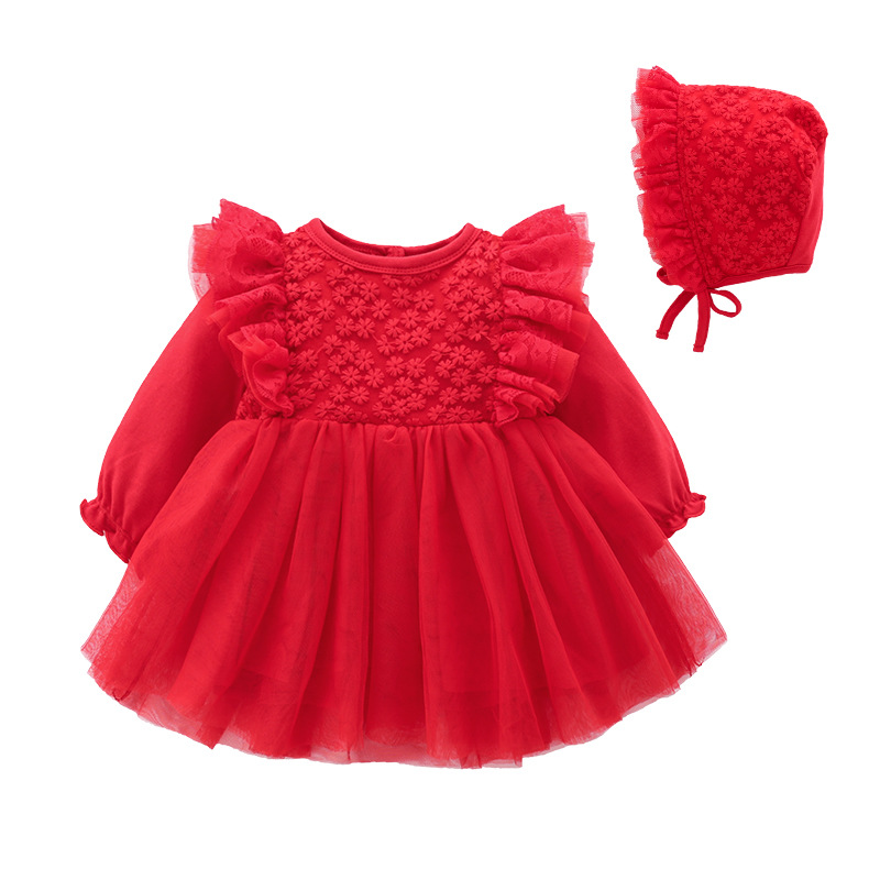 Hot sale new born girl party dresses newborn baby girls princess dress for baby girl part