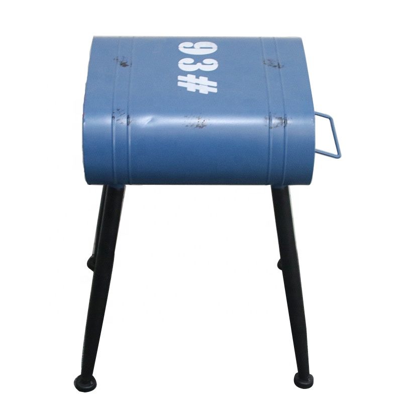 Industrial Style Retro Gasoline Bucket Stool Creative Restaurant Bar Stool Home Chair with Several Colors