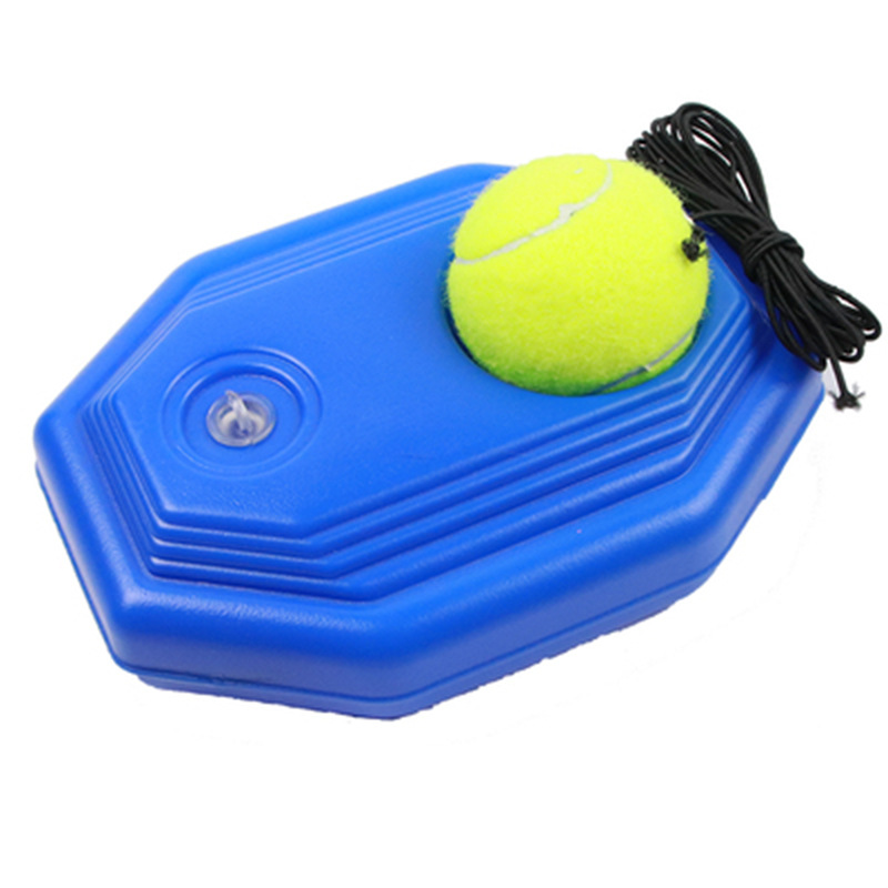 PR1401 Portable Tennis Trainer Self-Practice Rebound Ball with Ropes and Base Training Rebounder for Lawn Net Practice