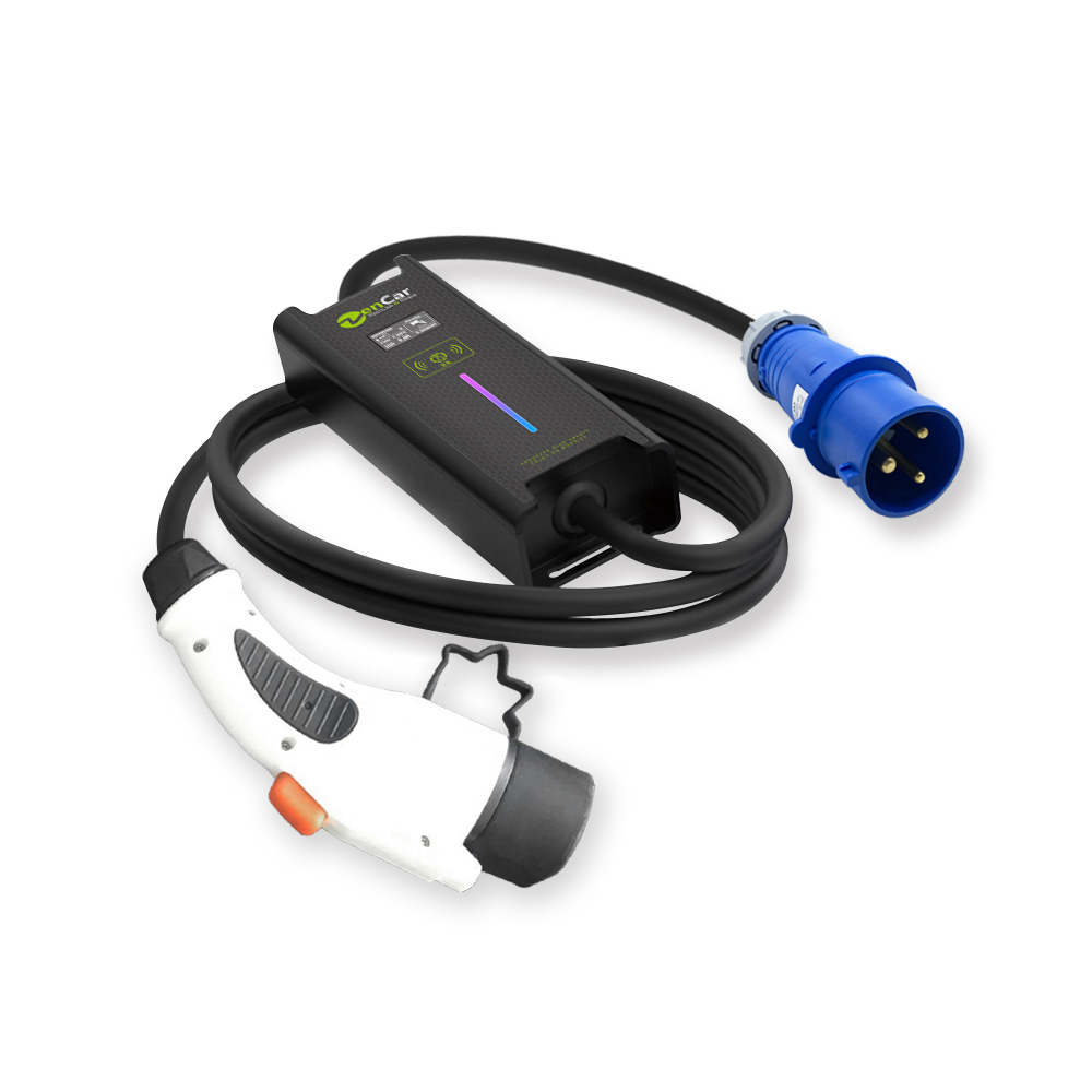 32A GB/T EV charger Level 2 EVSE model 2 EV charging with GBT plug and 3 pins CEE