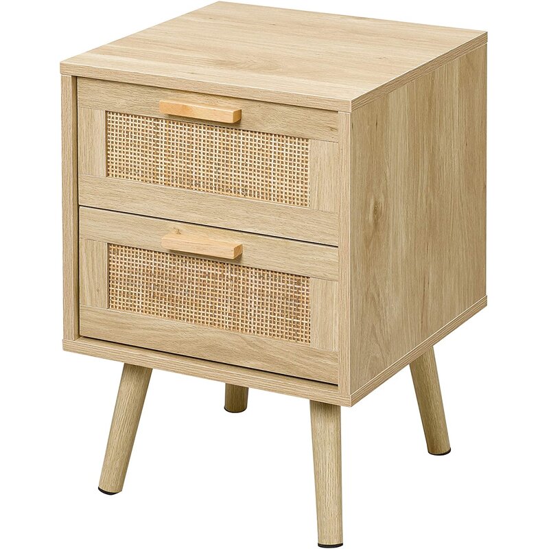 Bien Modern Nightstands Bedside Tables Side Table with Wooden Drawers for Bedroom Classic Furniture Side Cabinet