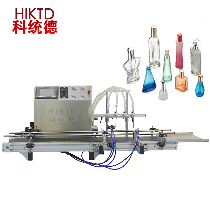 Desktop Small Automatic Making 4 Heads Perfume Filling Machine