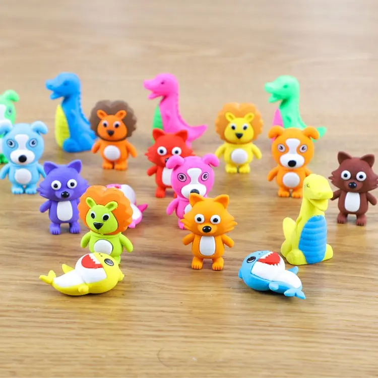 OEM Promotional Gifts Creative Cartoon Animal Shape Large Size Eraser for Children