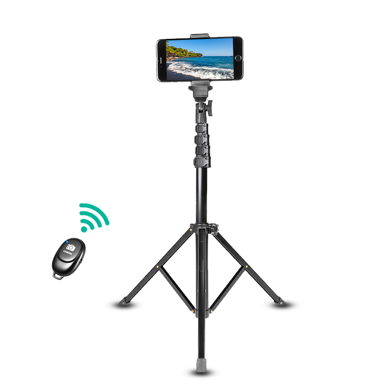 Wholesale Factory Direct Sale 130cm Tripod photo Studio Photography Metal High Selfie Stick Camera Stand Travel Stand OEM