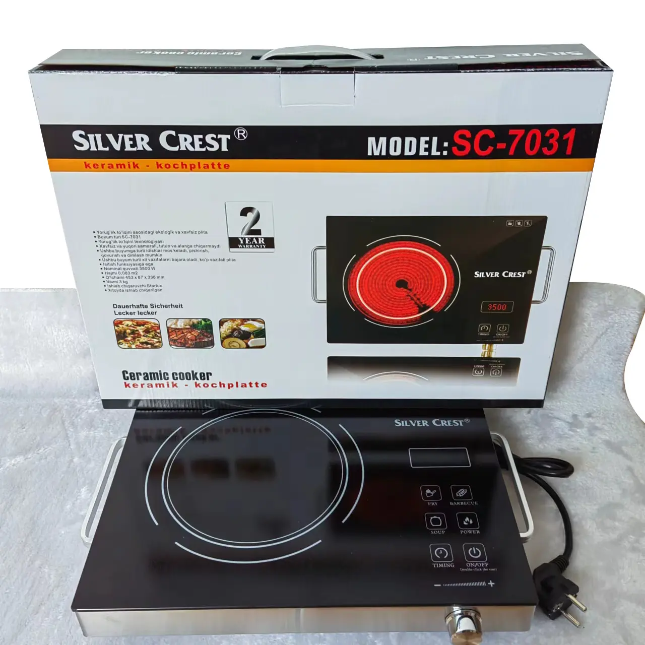 Silver crest Amazon best seller cooker induction cooker Multi hobs burners cooktops digital smart multi-function infrared cooker