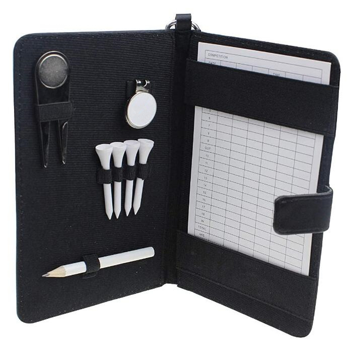 Noble Genuine Leather Golf Scorecard Organiser Holder Golf Scorecard Holder