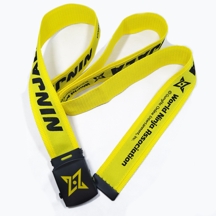 High quality fashion custom design reflective woven male belt whole sale man belt
