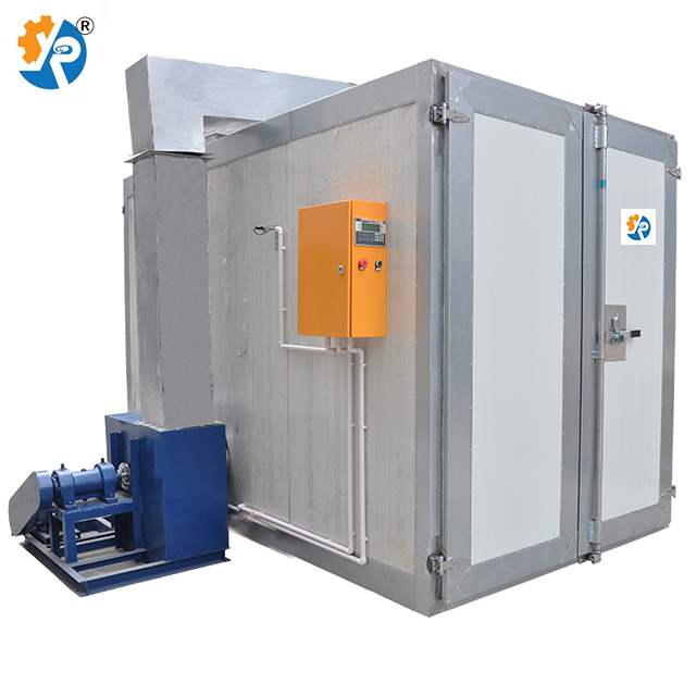 nature gas baking oven room with high temperature in 2 minutes for drying the steel surface after painting