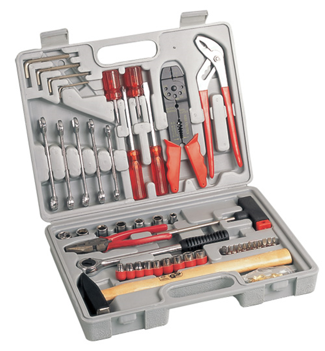 Home Tools Kit with Storage Case All Purpose Tool Set Includes Essential Tools for Office College Repairs