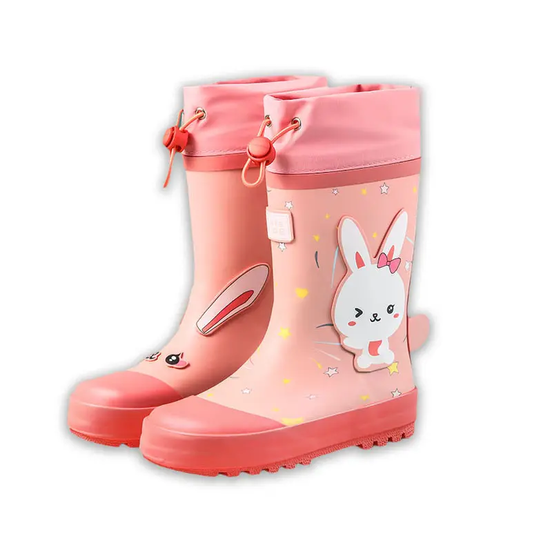 Custom EVA Children Shoes Waterproof Gumboot Fashion Cute Kids Cartoon Rain Boots