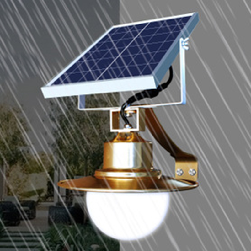 Водонепроницаемая садовая лампа IP65, 50 Вт, светодиодная солнечная панель, настенный светильник