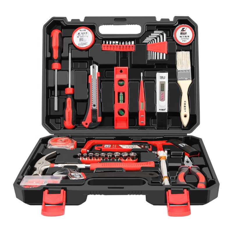 KAFUWELL H3414A 127pcs Professional household repair tool set for DIY Multifunction Bicycle Repair Screwdriver Hammer Wrench