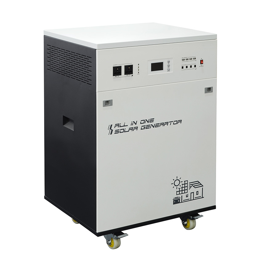 All in one solar power generator 5000w 3000w 220v 2000w 1500w 2kw 5kw 48v portable solar power generator station for home use