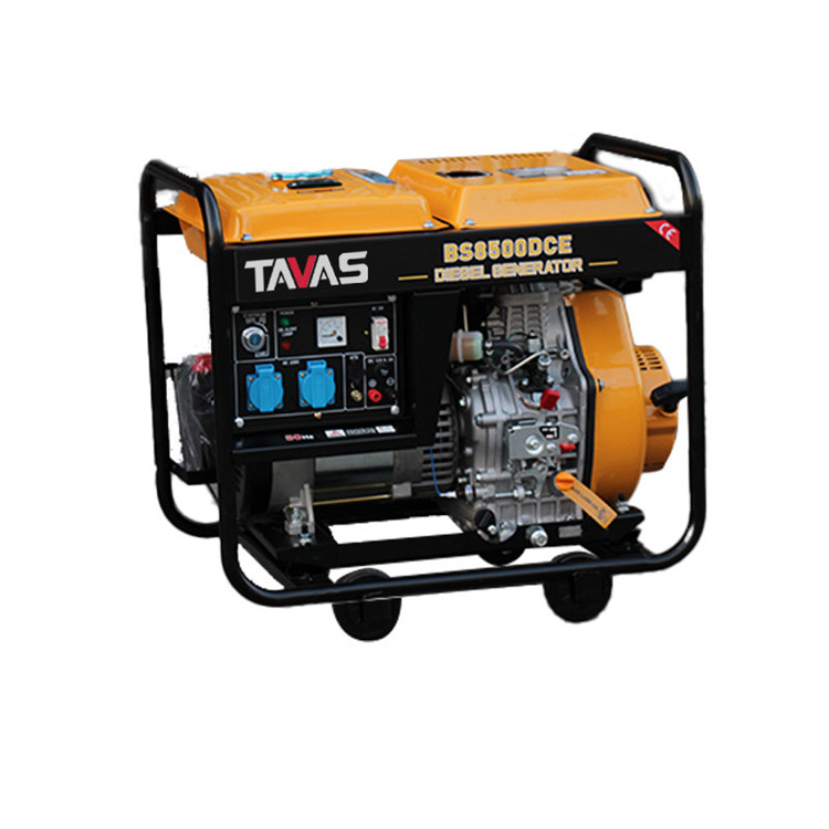 Portable Silent Type Diesel Generator, Household Generator DG7000E, 6.5kW Open Frame, Family