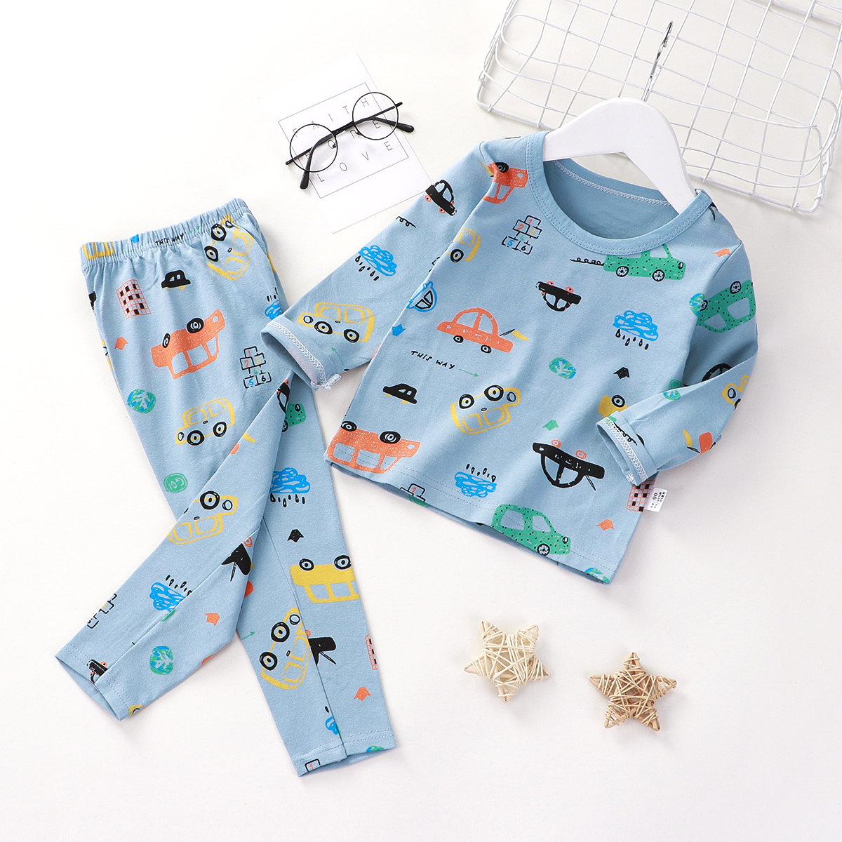 Wholesale children fashion color suit casual sportswear two sets of children's wear