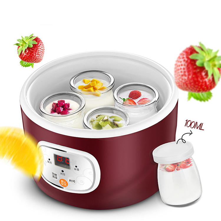 OEM-йогурт, 1 л, 15 Вт, домашняя кухня, рисовое вино, Йогуртница, мини-Коммерческая Автоматическая Йогуртница