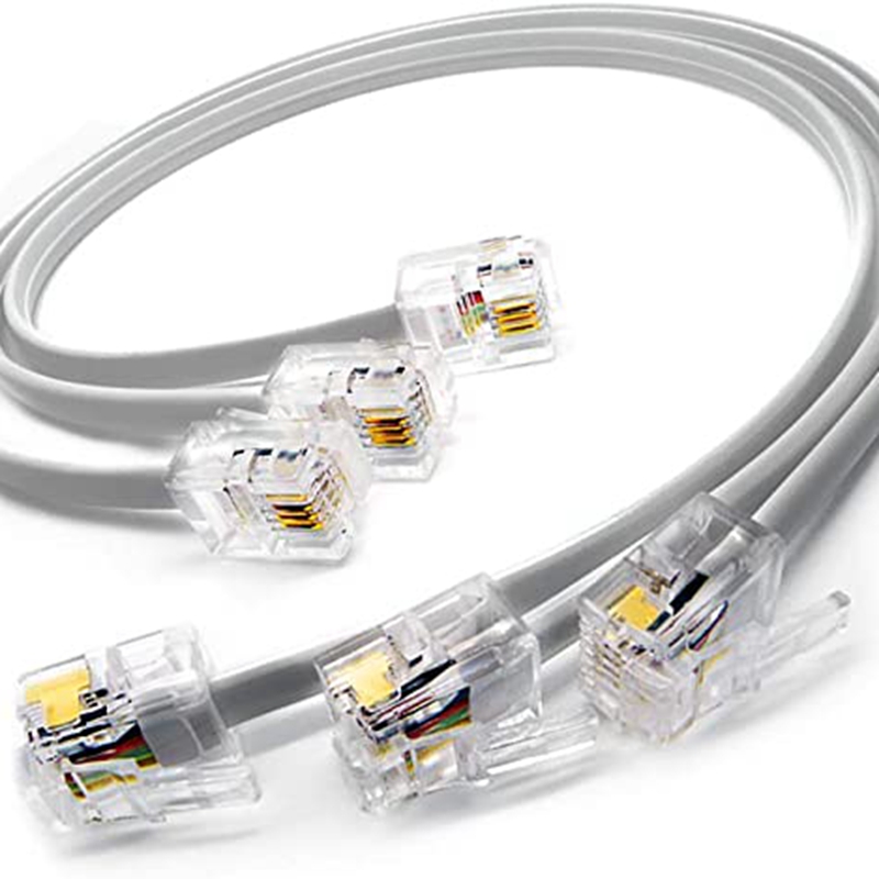 RJ11 6P4C> RJ11 6P4C 6 м одинарная проволока из алюминия