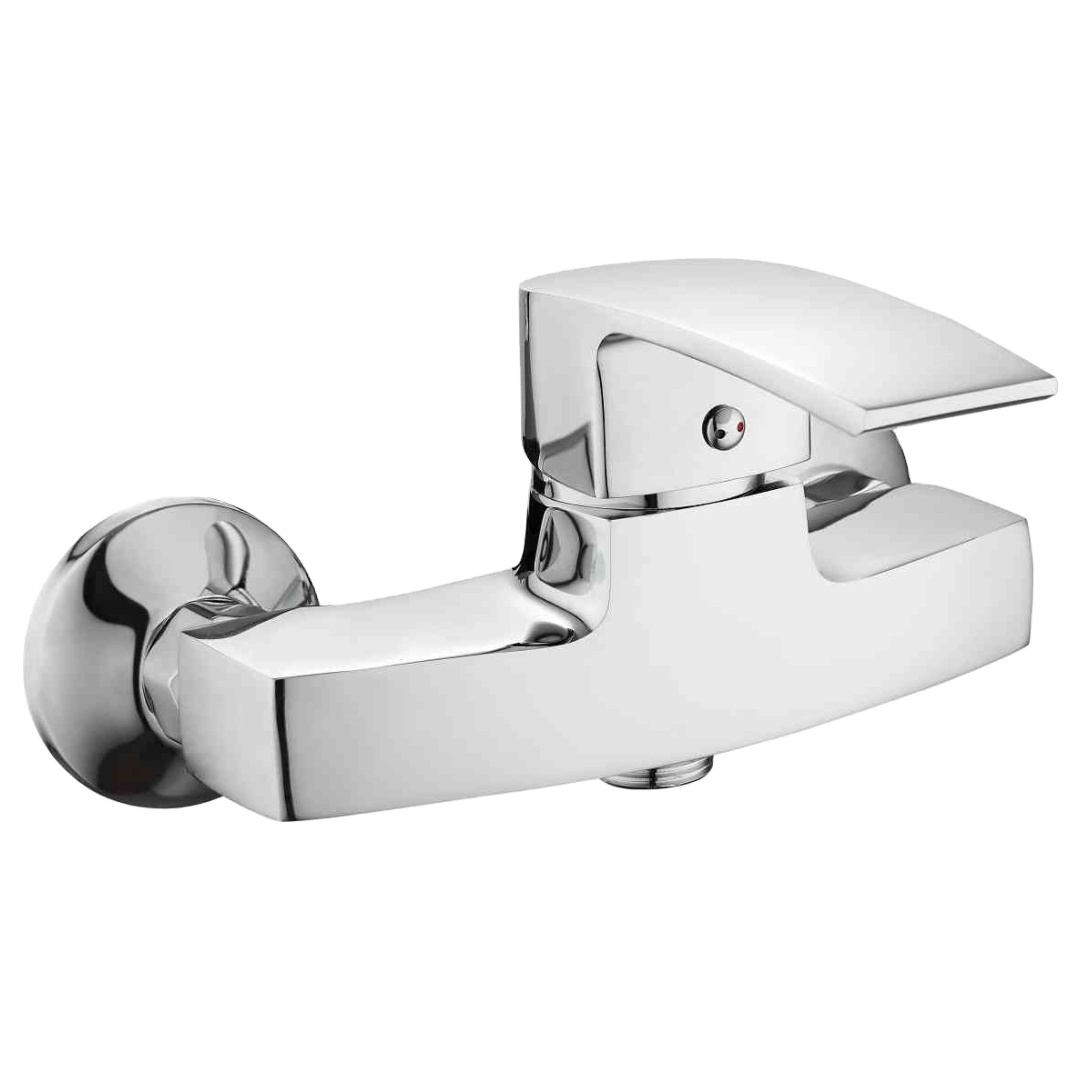 Bathroom Shower Mixer Taps Economic Cheap Wall Mounted Faucets High-quality Water Brass Silver Chrome Modern Contemporary CN;ZHE