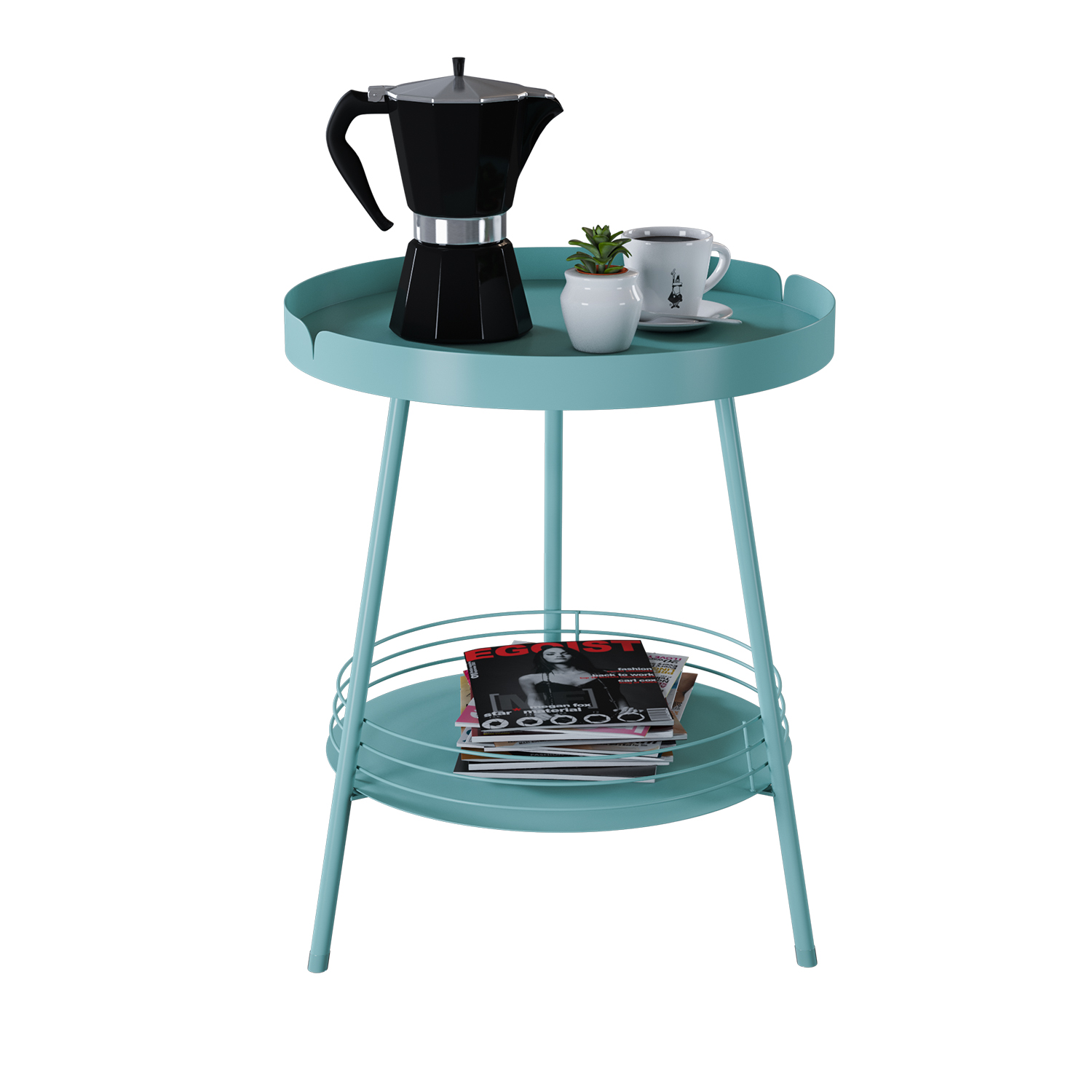 Round Coffee Metal Outdoor Living Room Furniture Best Side Table