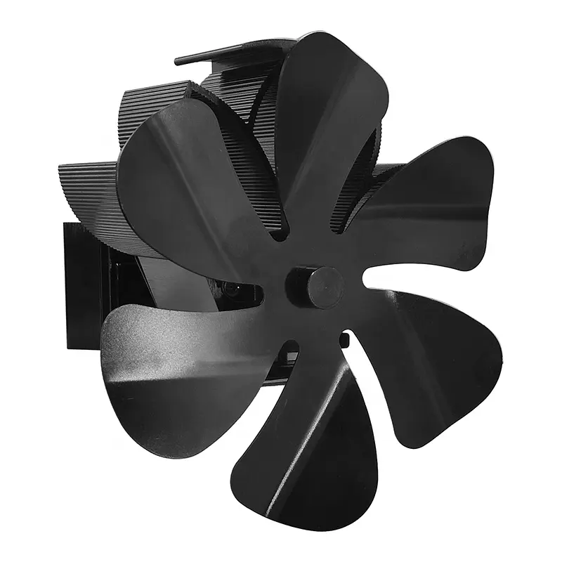 6 blade Wall-mounted Stove fan for Wood log Stove