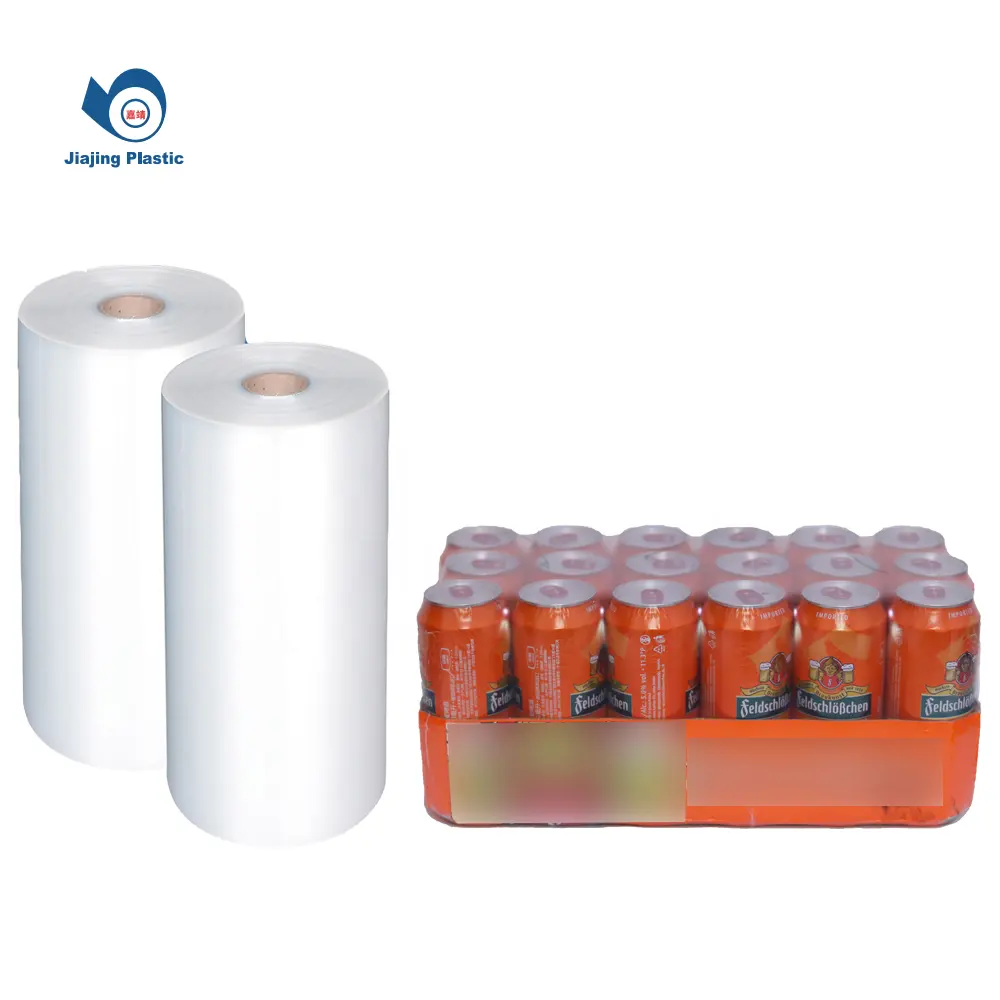 color package printed biodegradable packaging gold heat shrink plastic wrap plastic roll film