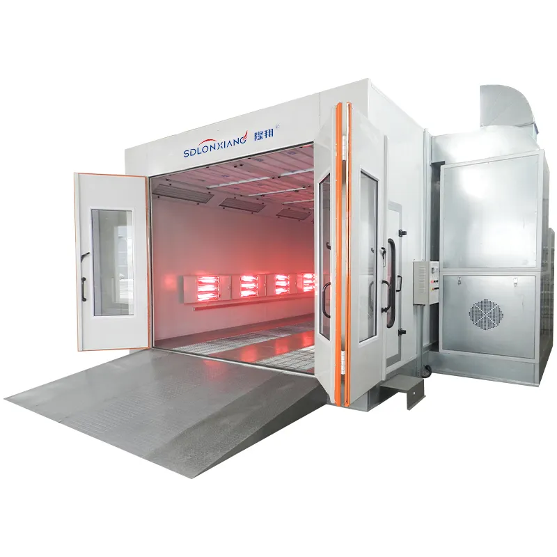 LX-D3 CE 240V/220V/380V customized voltage electrical heater type automotive spray paint booth dry bake room car spray booths