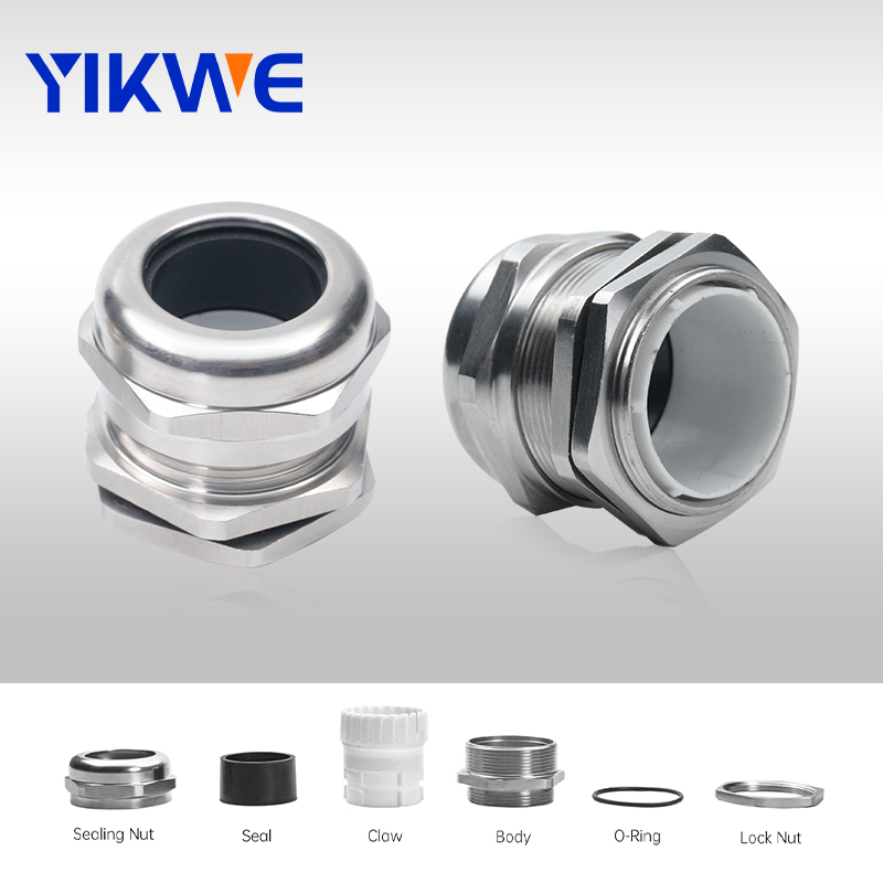Stainless Steel Cable Gland PG9 IP68 Gland for 7mm Cable With Locknut Waterproof-ip68-ss-cable-gland-stainless.