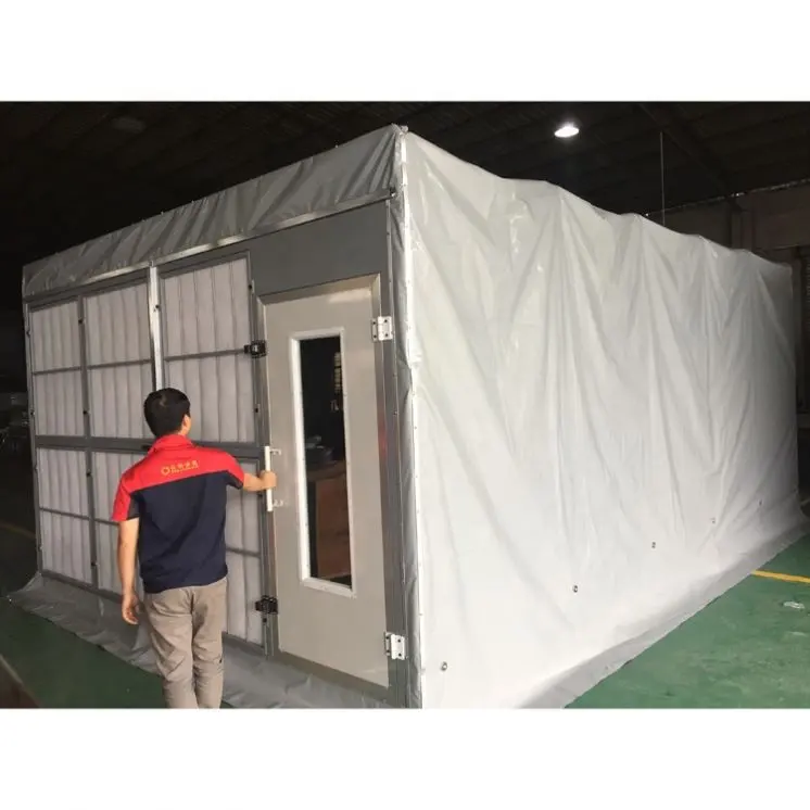 Customized waterproof retractable car spray paint booth price