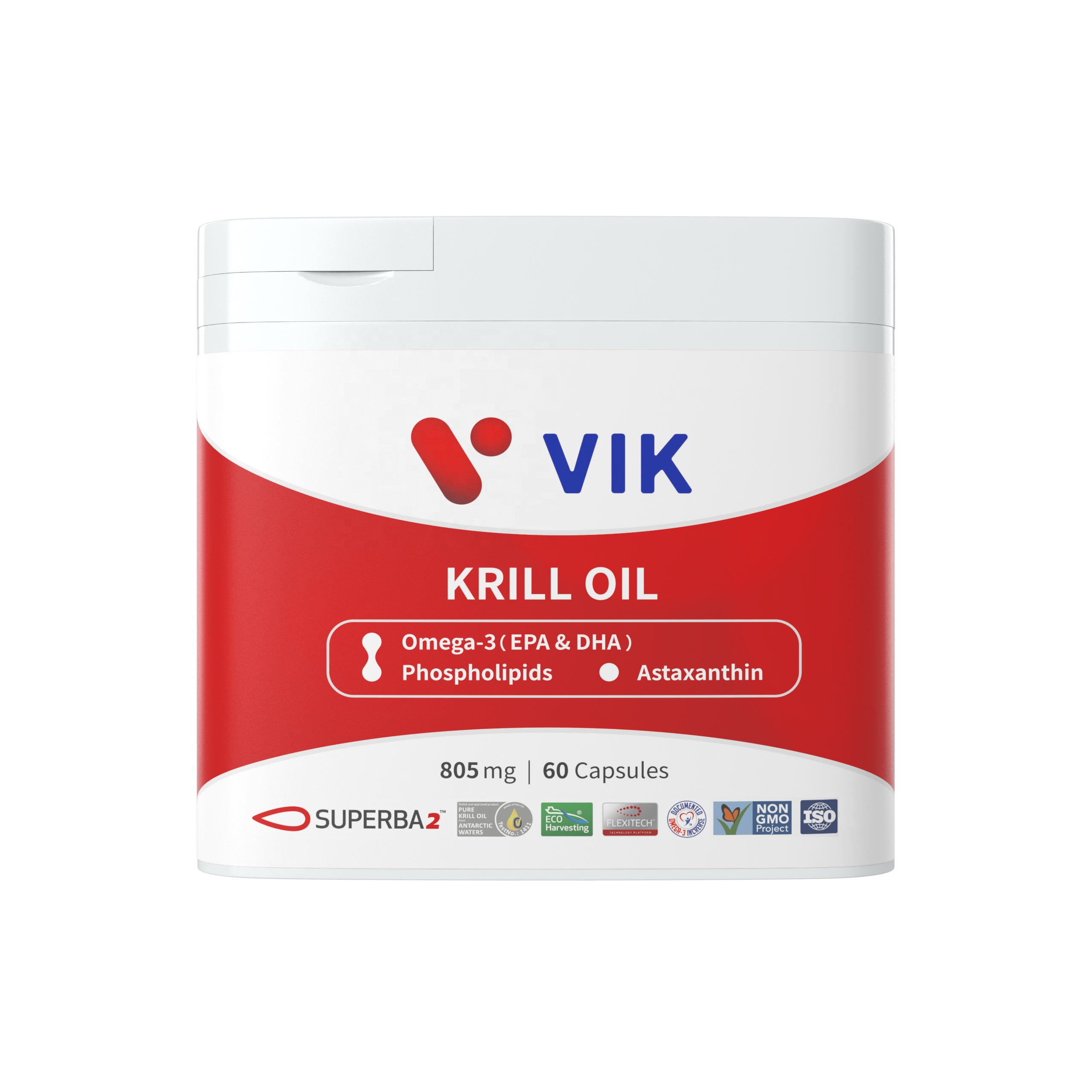 VIK Антарктическом крилевый жир капсул омега-3 EPA и DHA