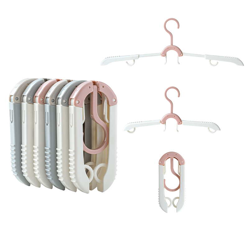 Portable Lightweight Foldable Clothes Drying Rack Collapsible Dorm Hanger with PP Material for Wardrobe and Travel Accessory