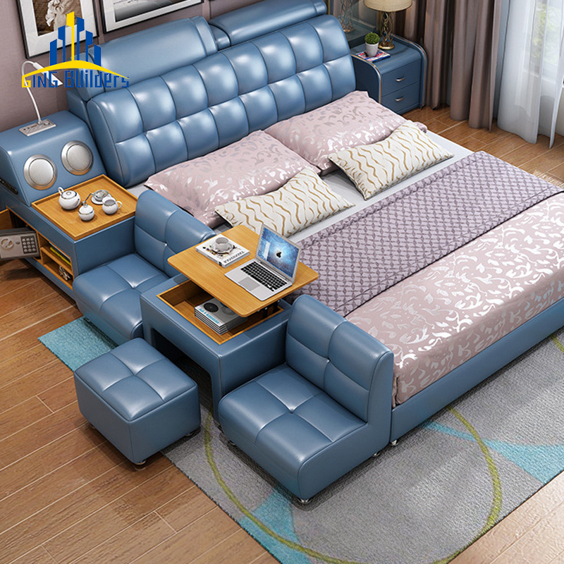 Ging Builders New Design Camera Da Letto Bedroom Furniture Modern, China Supplier Bedroom Sets Double Beds