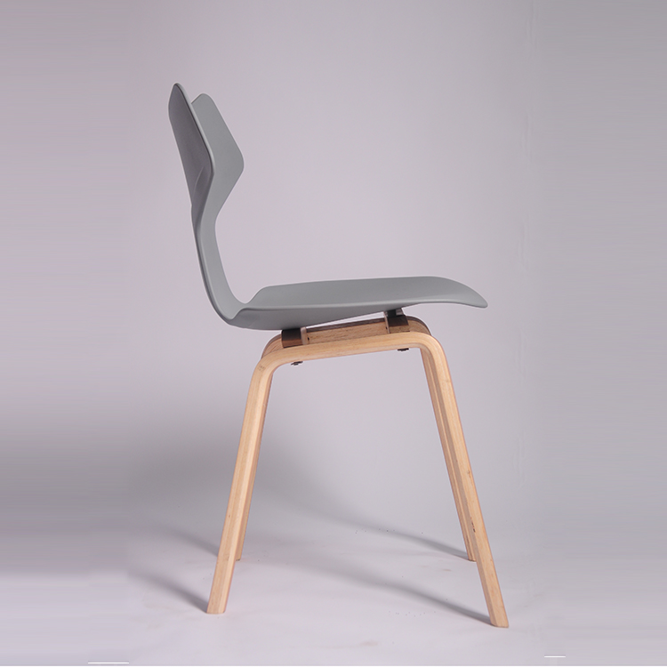 Good Quality Wood Legs Grey Dining Chair Outdoor Dining Chair Grey Garden Chairs