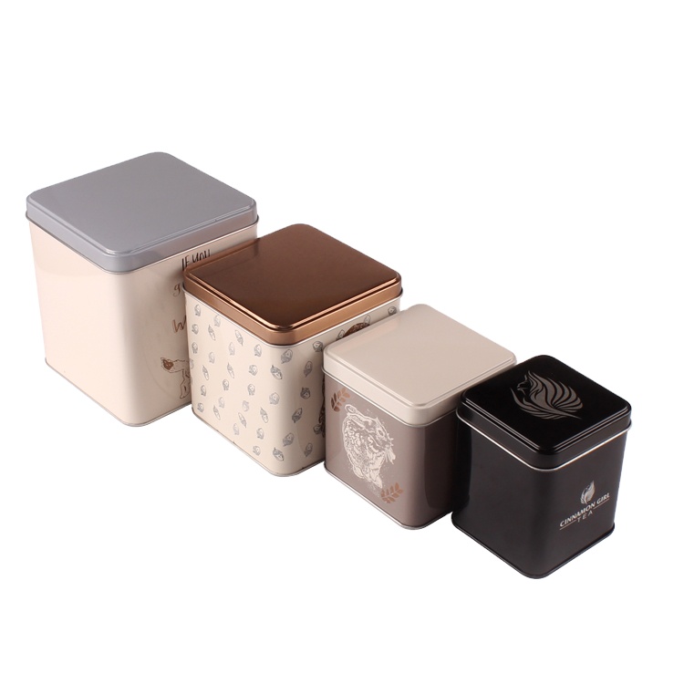 Classic empty square tin box professional tin manufacturer