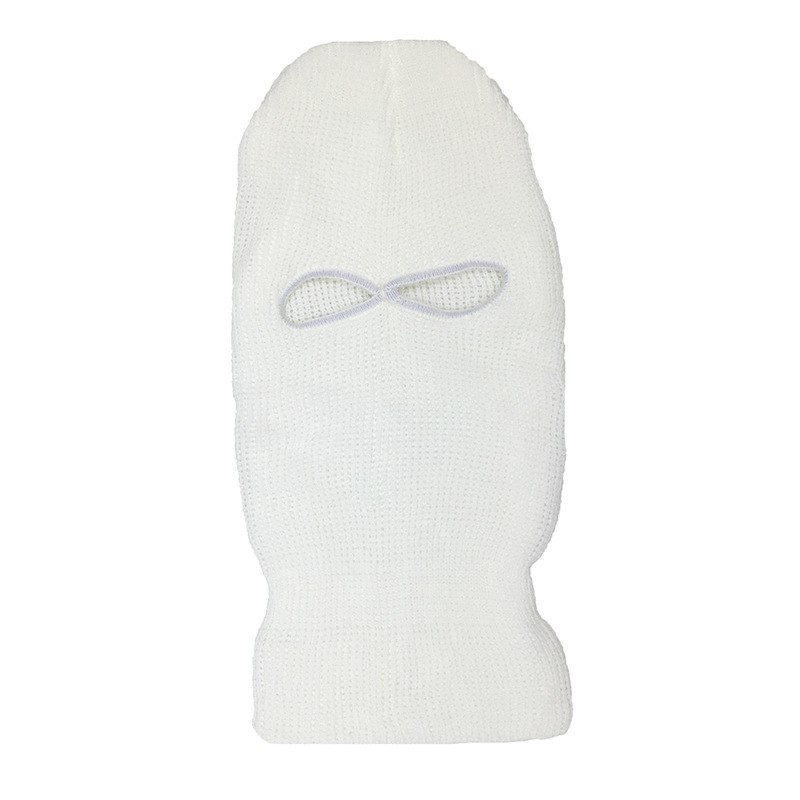 Knitted Full Face 2 Holes Warm Covers Ski Design Outdoor Cycling Running CS Polyester Balaclava