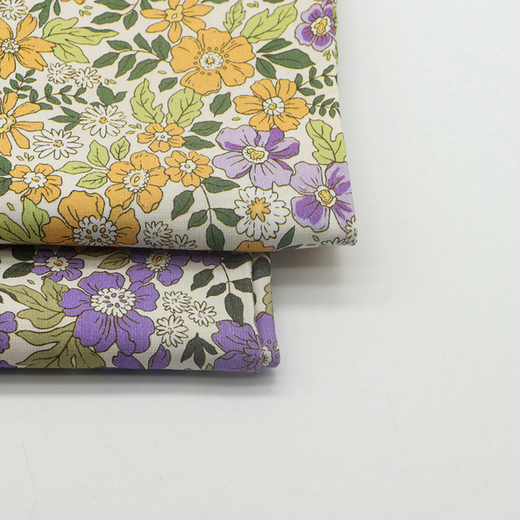 Wholesale new design satin printed fabric 75D satin 100%polyester fabric