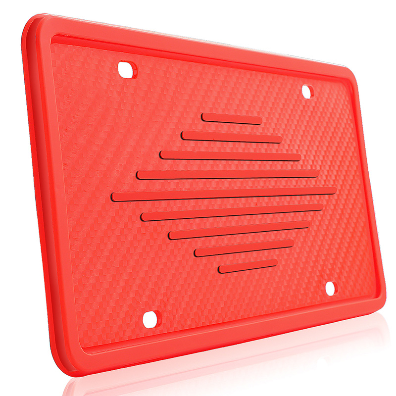 Rustproof Rattle Proof Weatherproof Universal US Car Rubber License Plate Frames Cover