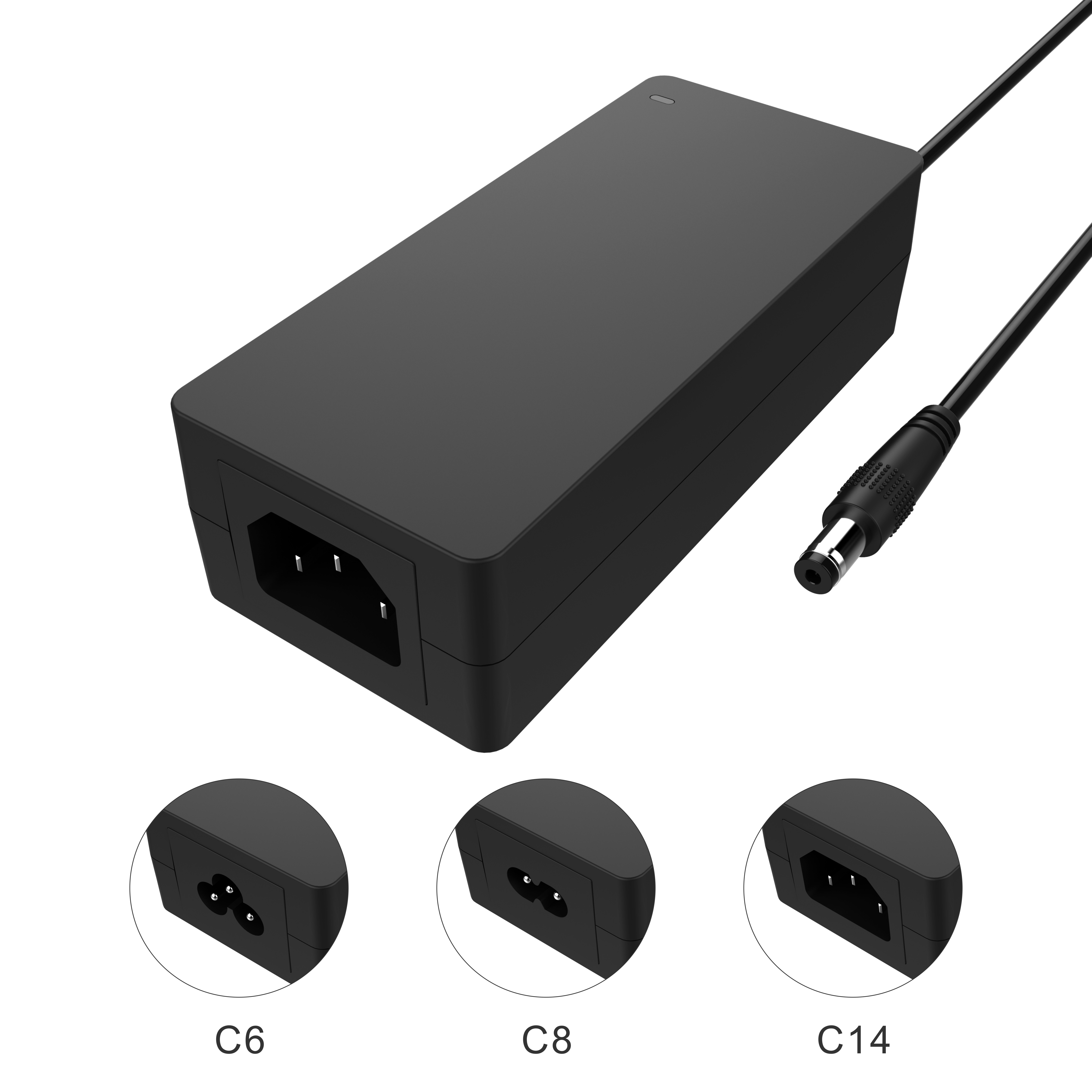 Блок питания для ноутбука 12В 5А настольного типа с EN61558: CE/GS/CB/FCC/EMC/ETL1310 для электроприборов