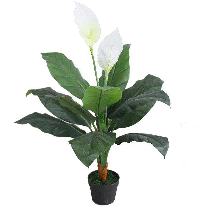 Indoor Artificial Silk Flowers and Plants for Store Faux Plastic Flowers Plants for Home Garden Decoration