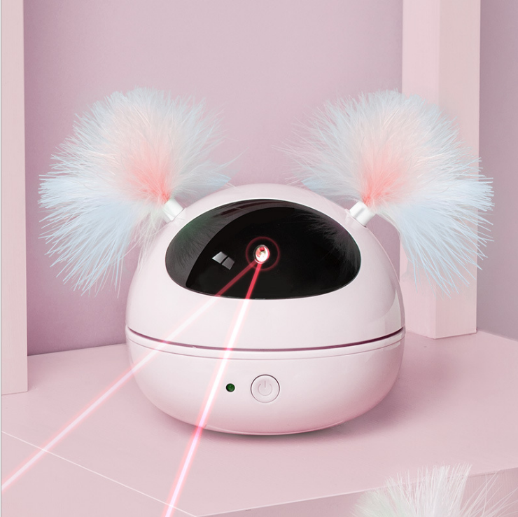 2021 Hot-selling 360 Degree Auto Interactive Cute Cat Toy Smart Cat Laser Toy