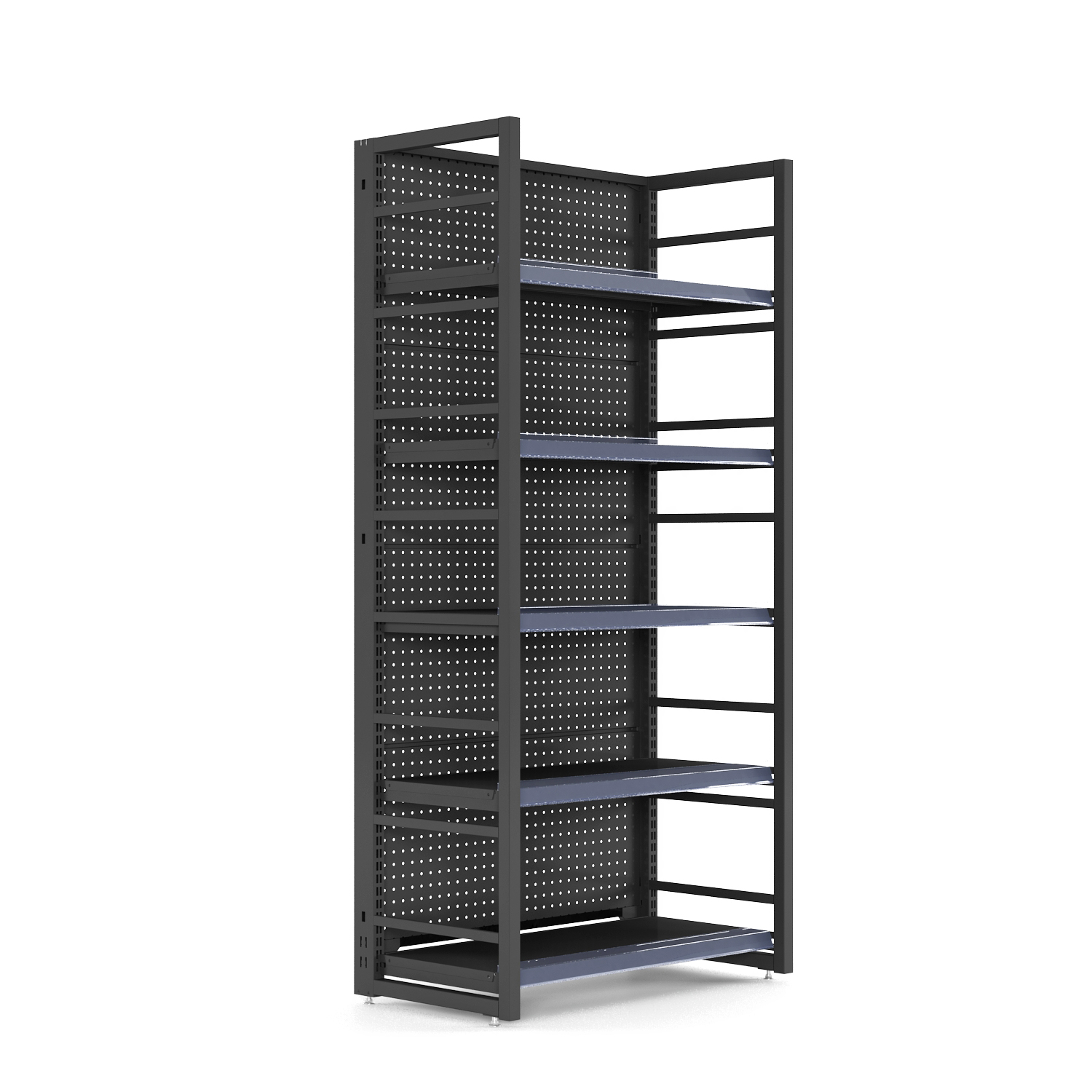 Supermarket Adjustable Shelf Dividers And Wire Convenience Store Display Rack