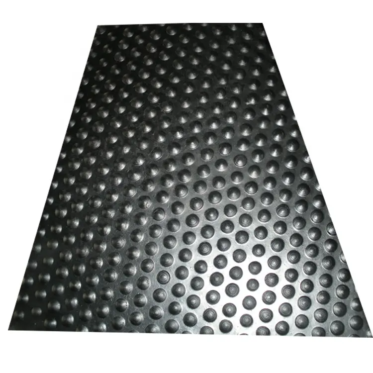 Black Rubber Flooring 1.22X1.83m Heavy Duty Black Stall Horse Matting SBR Rubber Stable Agricultural Cow Floor