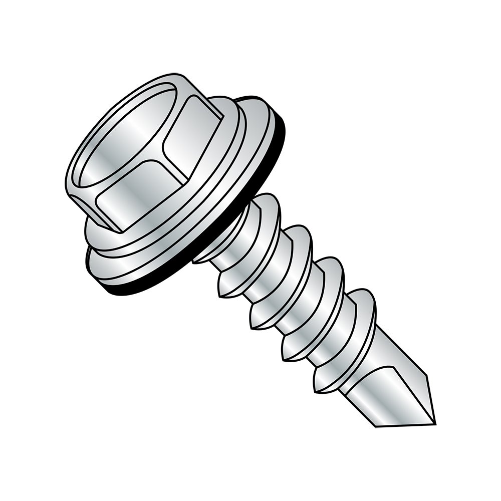 Hexagon Head Self-drilling Screw Hexagon Washer Head Drilling Screws With flange