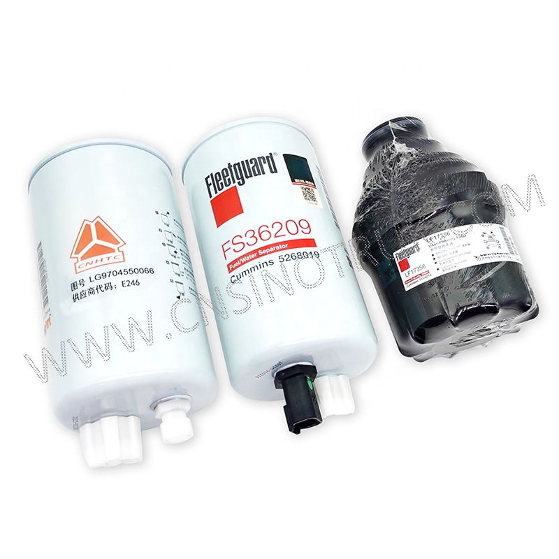 Поставка всех ЗАПАСНЫХ ЧАСТЕЙ sinotruk Howo, фильтр LG9704550066/FS36209/LF17356