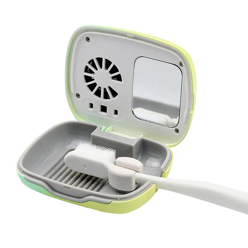 portable usb mini uv toothbrush sterilizer and dryer baby toothbrush sanitizer uv sterilizer case with fan