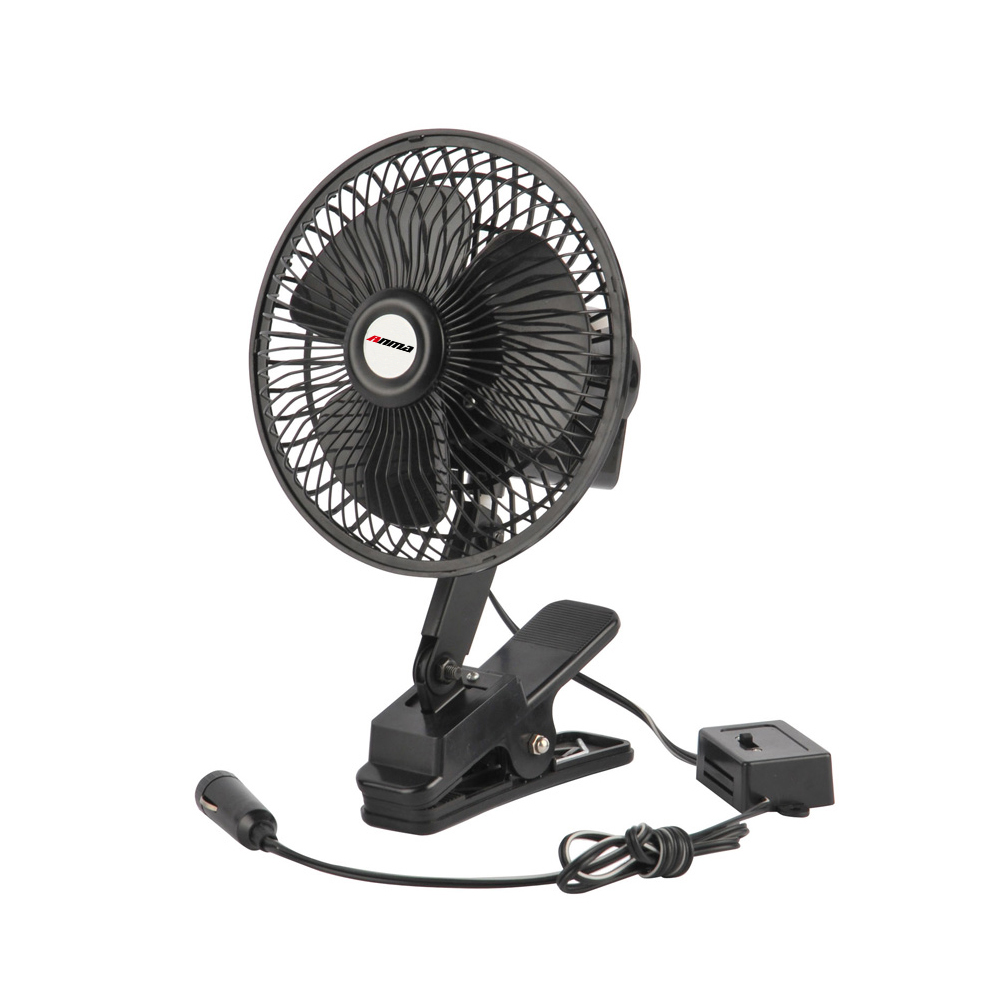 4 /6 inch 12V Double Headed car fan 360 Degree Rotation Powerful Quiet 2 Speed Adjustable Strong Wind Auto Cooling Air Fan