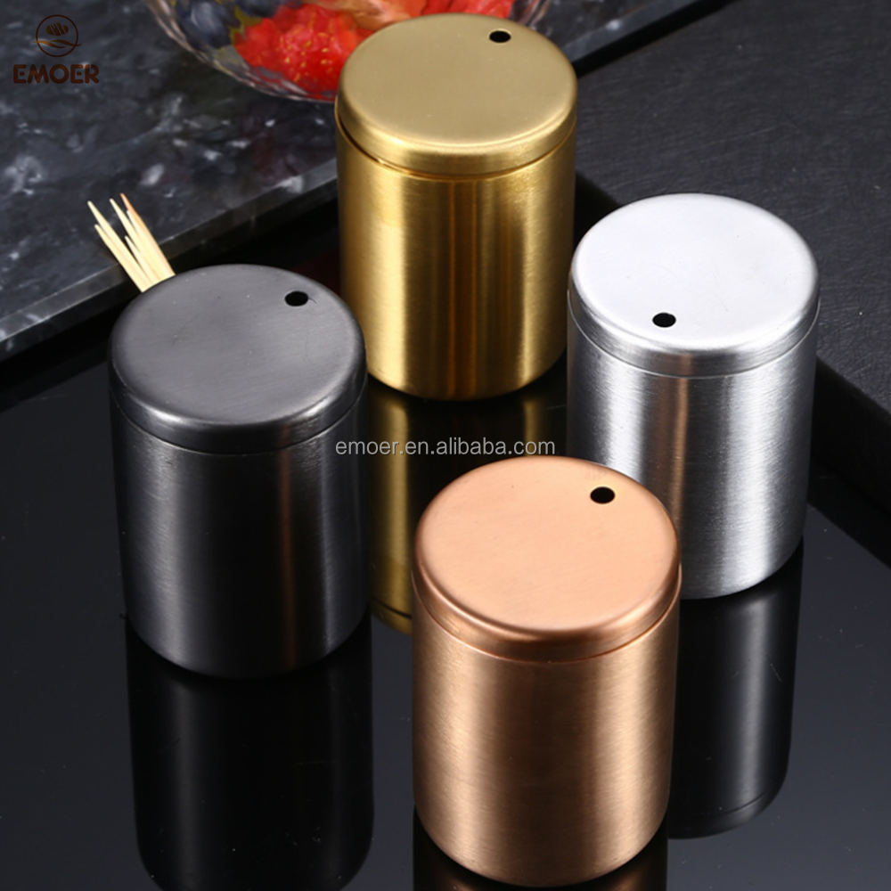 Toothpicks Holder Dispenser Stainless Steel