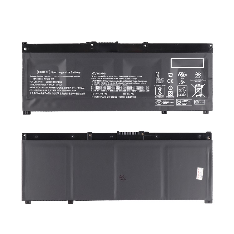 Литий-ионный аккумулятор для ноутбука 2021, 15,4 в, 70,07 Втч, SR04XL, для HP OMEN 15 CE000 серии HSTNN IB7Z